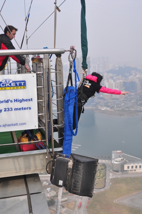 Skyjump at Macao Tower